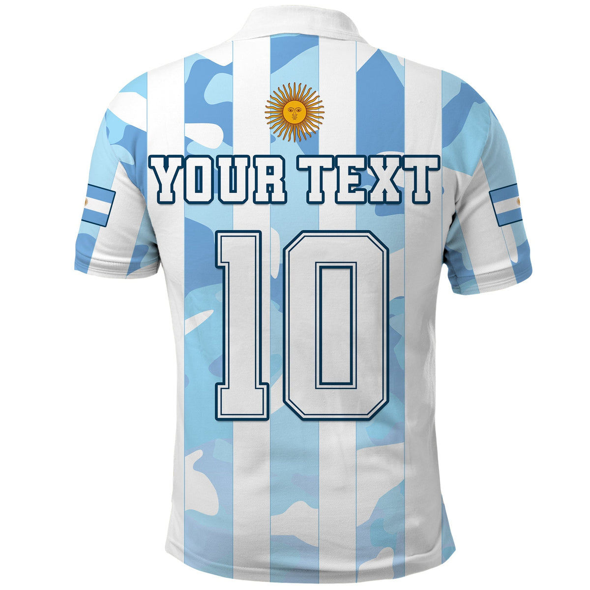 Custom Argentina Football Polo Shirt AFA Champions 2022 Sporty Style - Wonder Print Shop