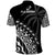 Fiji Rugby Polo Shirt Fijian Cibi Dance Tapa Pattern Black - Wonder Print Shop