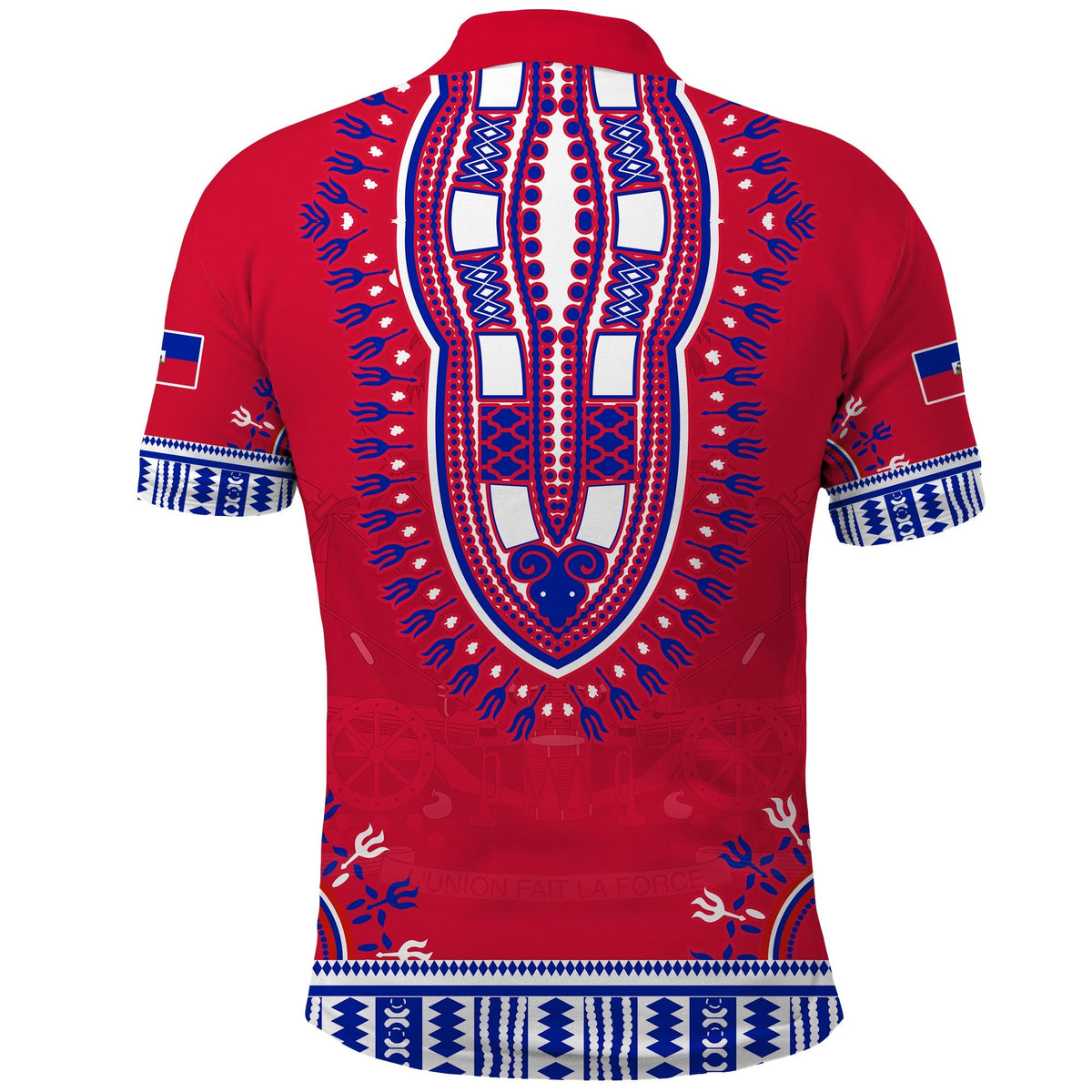 Haiti Polo Shirt Dashiki Style Gorgeous LT13 - Wonder Print Shop