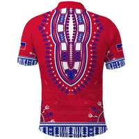 Haiti Polo Shirt Dashiki Style Gorgeous LT13 - Wonder Print Shop