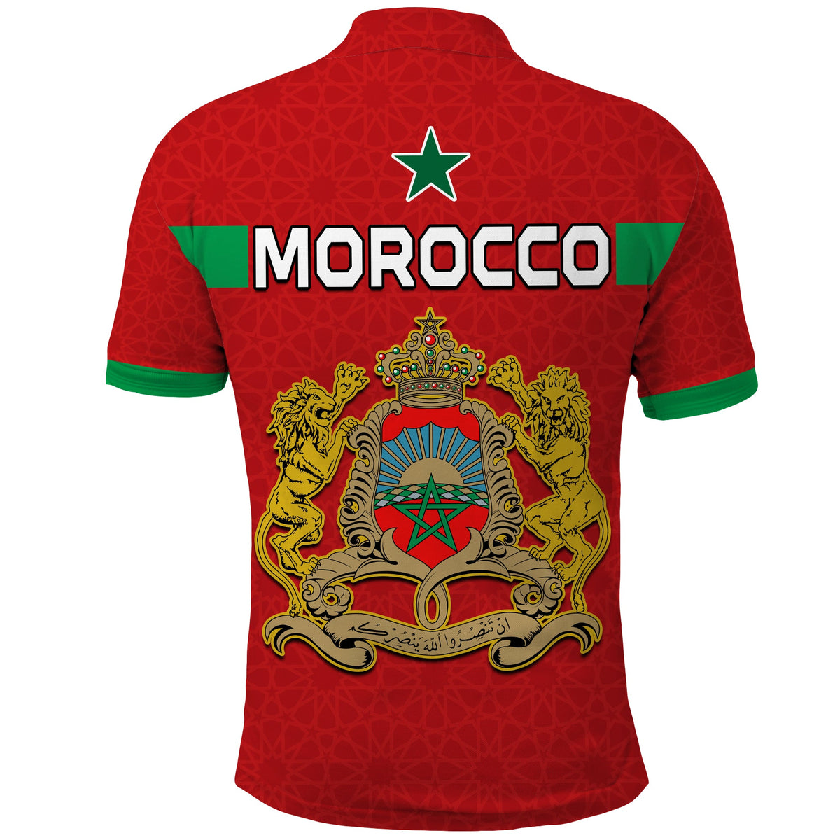 Morocco Football Polo Shirt Champions World Cup Soccer Proud LT13 - Wonder Print Shop