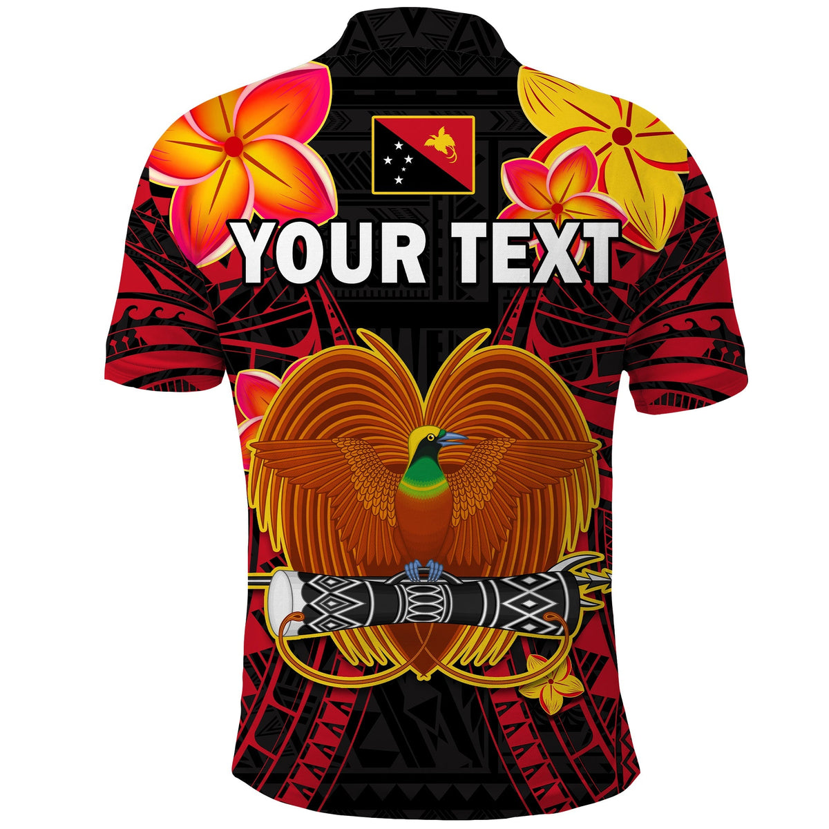 Custom Papua New Guinea Polo Shirt PNG Bird Of Paradise Polynesian Pattern - Wonder Print Shop