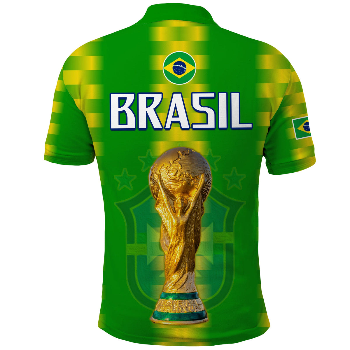 Brazil Football Champions Polo Shirt Proud Selecao LT13 - Wonder Print Shop