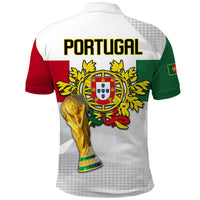 Portugal Football Polo Shirt Campeao Football 2022 White Sporty LT13 - Wonder Print Shop