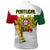 Portugal Football Polo Shirt Campeao Football 2022 White Sporty LT13 - Wonder Print Shop