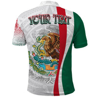 Custom Mexico Polo Shirt Mexican Eagles Aztec Pattern LT13 - Wonder Print Shop