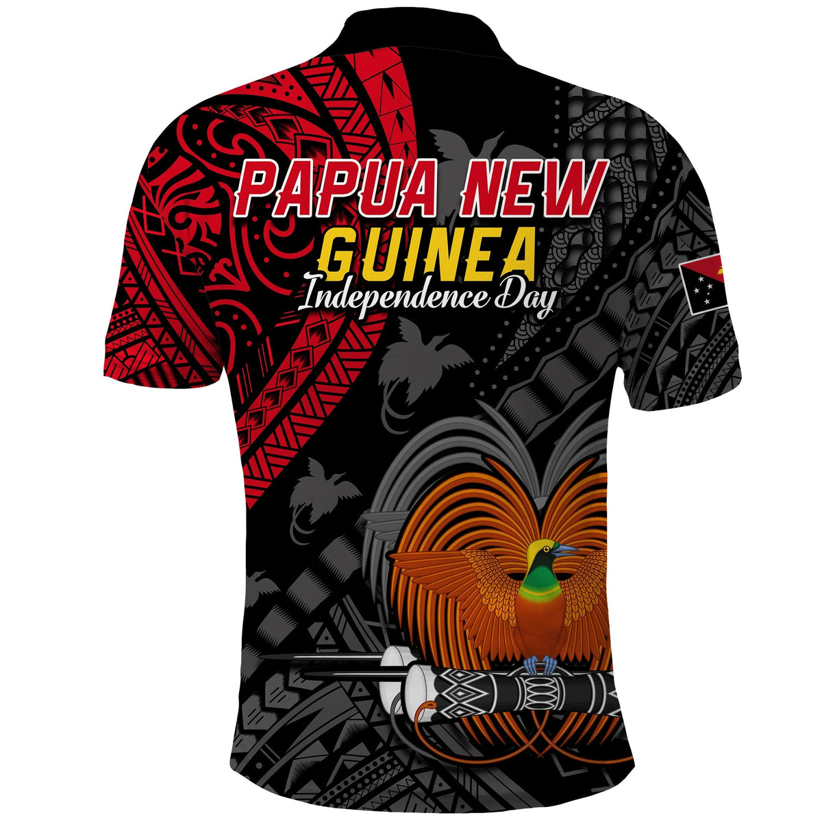 Papua New Guinea Polo Shirt Raggiana Birds Of Paradise Happy 47th Independence Day LT13 - Wonder Print Shop