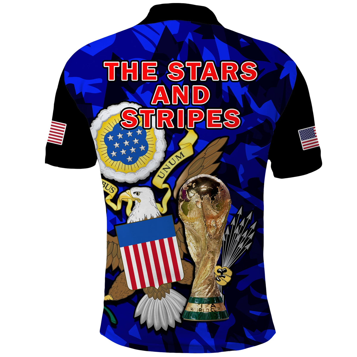 USA Football Polo Shirt The Yanks Champions WC 2022 - Wonder Print Shop