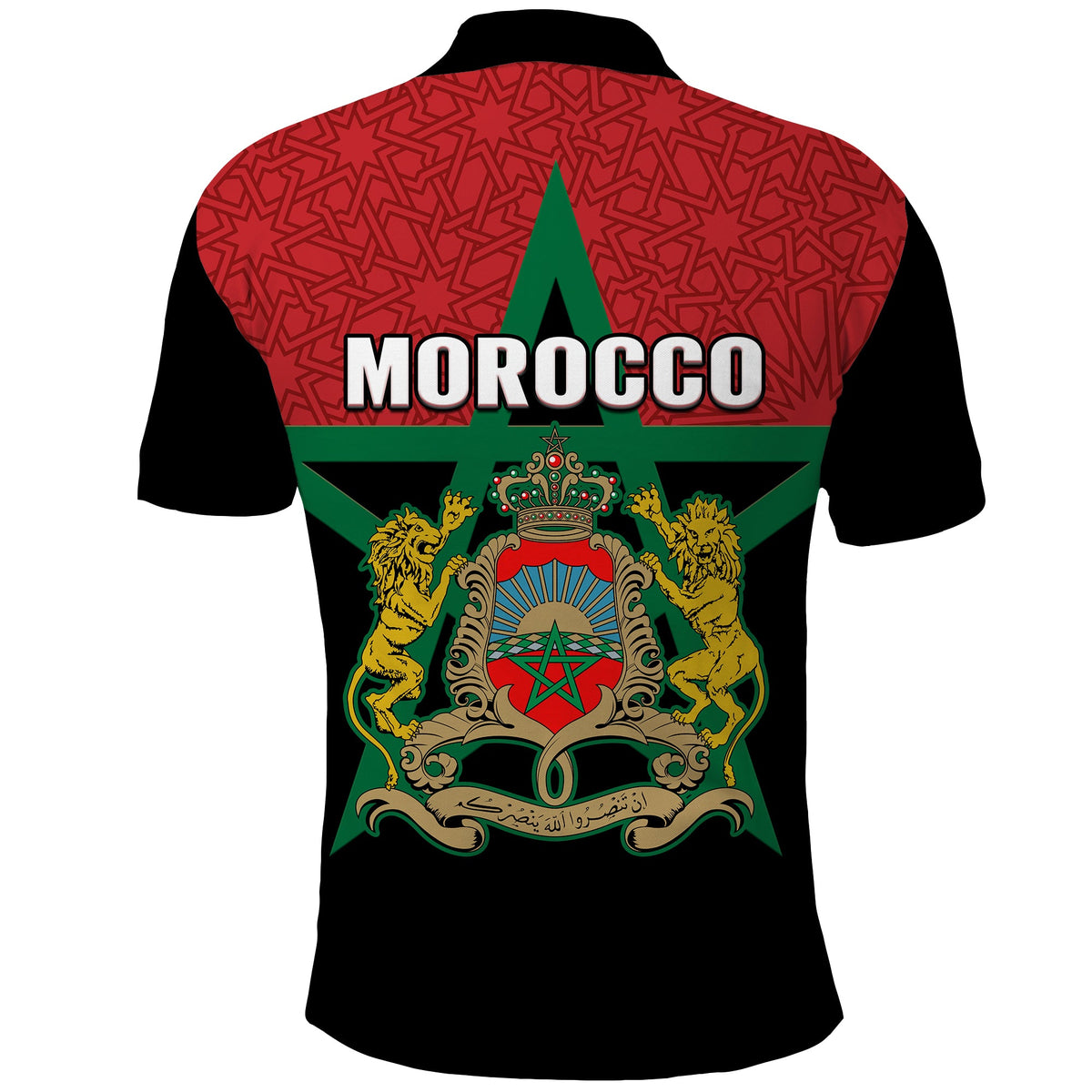 Western Sahara Morocco Polo Shirt Map Black Moroccan Is Always In My Heart - Wonder Print Shop
