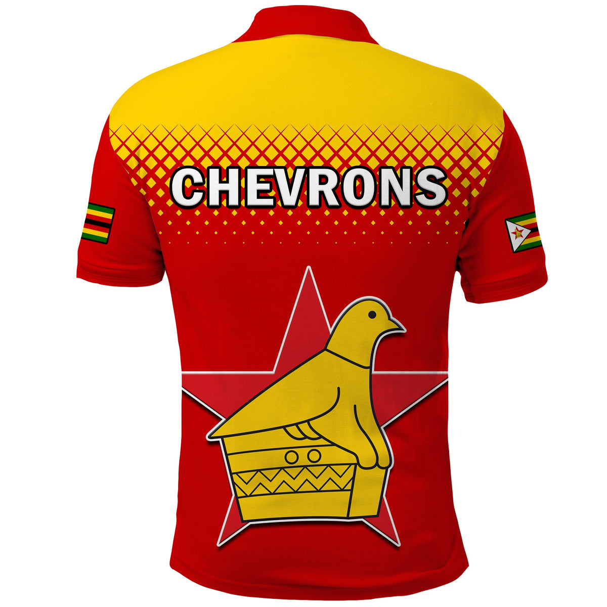 Zimbabwe Cricket Polo Shirt The Chevrons ODI Style - Wonder Print Shop