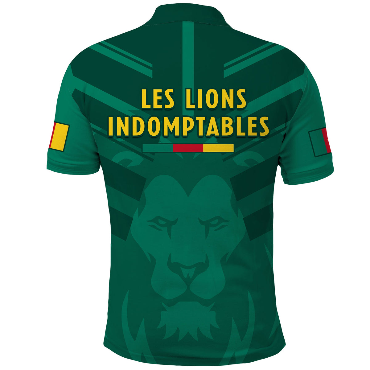 Cameroon Football Polo Shirt Les Lions Indomptables Green Football 2022 - Wonder Print Shop