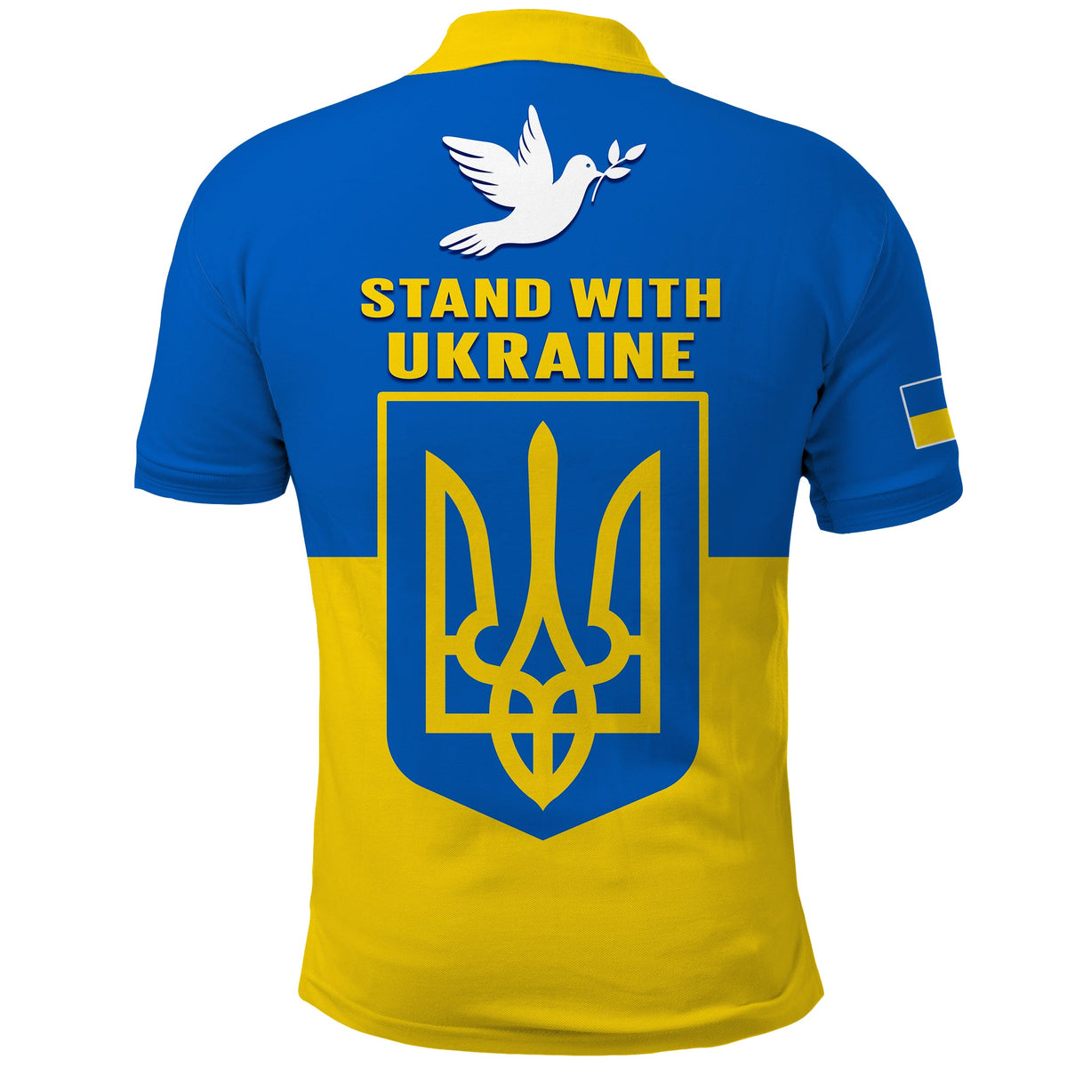 Ukraine Polo Shirt Stand With Ukrainian Simple Style - Wonder Print Shop