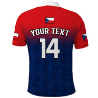 (Custom Text And Number) Czech Republic Polo Shirt 2023 Baseball - Wonder Print Shop