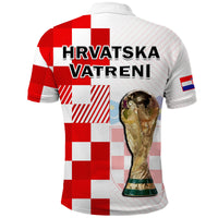 Croatia Football Polo Shirt Hrvatska Checkerboard Champions WC 2022 - Wonder Print Shop