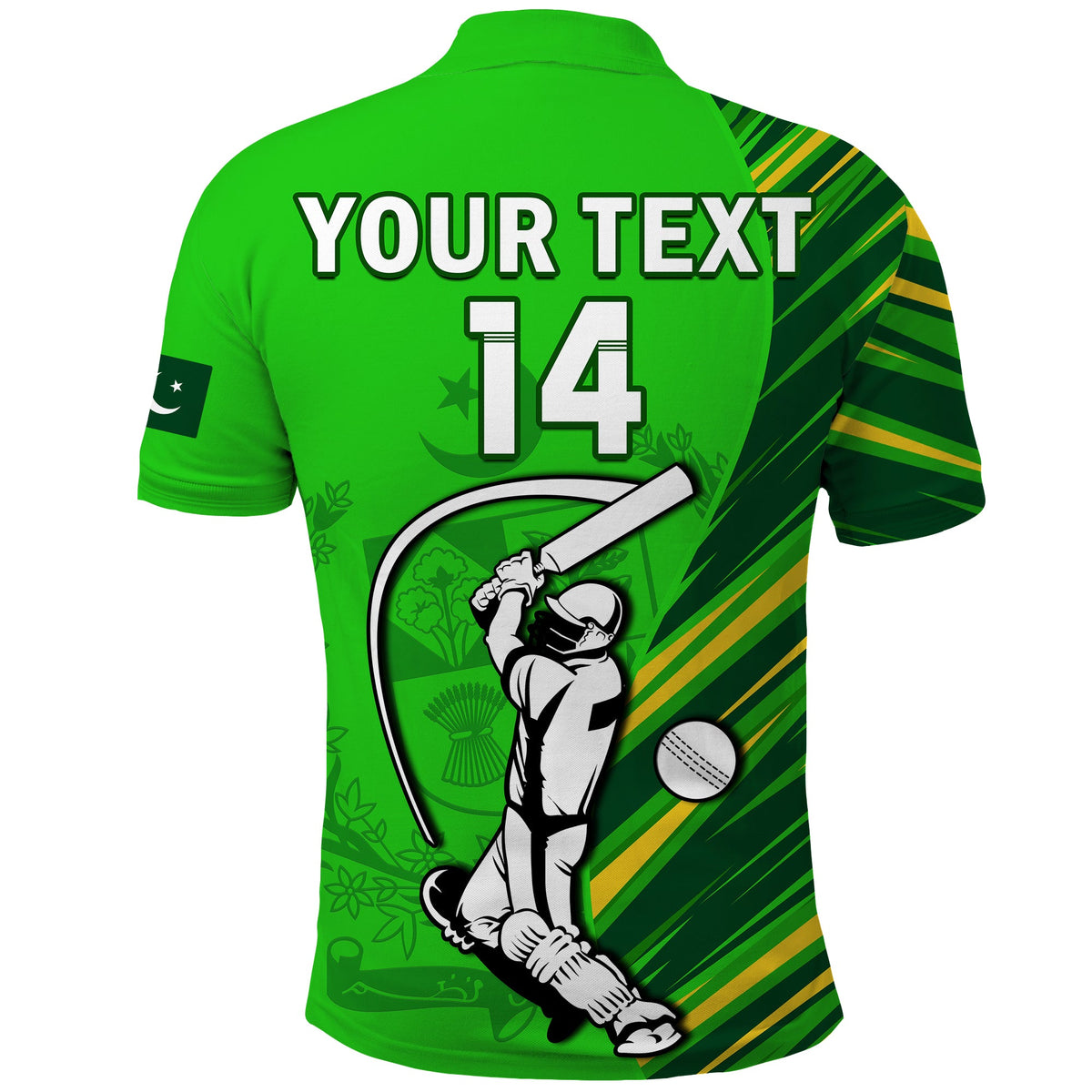 (Custom Text And Number) Pakistan Cricket Polo Shirt Go Shaheens Simple Style - Wonder Print Shop