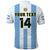 (Custom Text And Number) Argentina Football Polo Shirt World Cup La Albiceleste 3rd Champions Proud - Wonder Print Shop