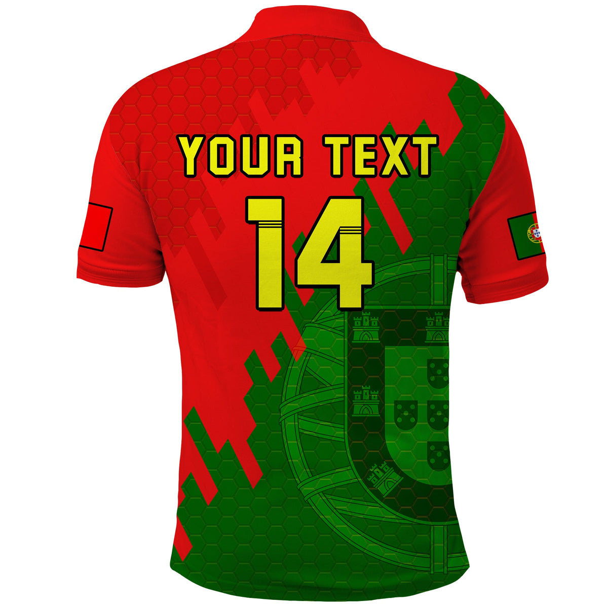 (Custom Text And Number) Portugal Football Polo Shirt Champions WC 2022 - Wonder Print Shop