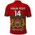 (Custom Text And Number) Morocco Football Polo Shirt Football 2022 Red Moroccan Pattern - Wonder Print Shop
