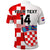 (Custom Text And Number) Croatia Football Polo Shirt Hrvatska Checkerboard Champions WC 2022 - Wonder Print Shop