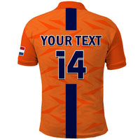 (Custom Text And Number) Netherlands Football Polo Shirt Holland Football 2022 - Wonder Print Shop