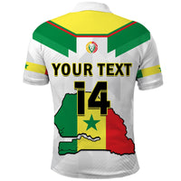 (Custom Text And Number) Senegal Football Polo Shirt Champions WC 2022 - Wonder Print Shop
