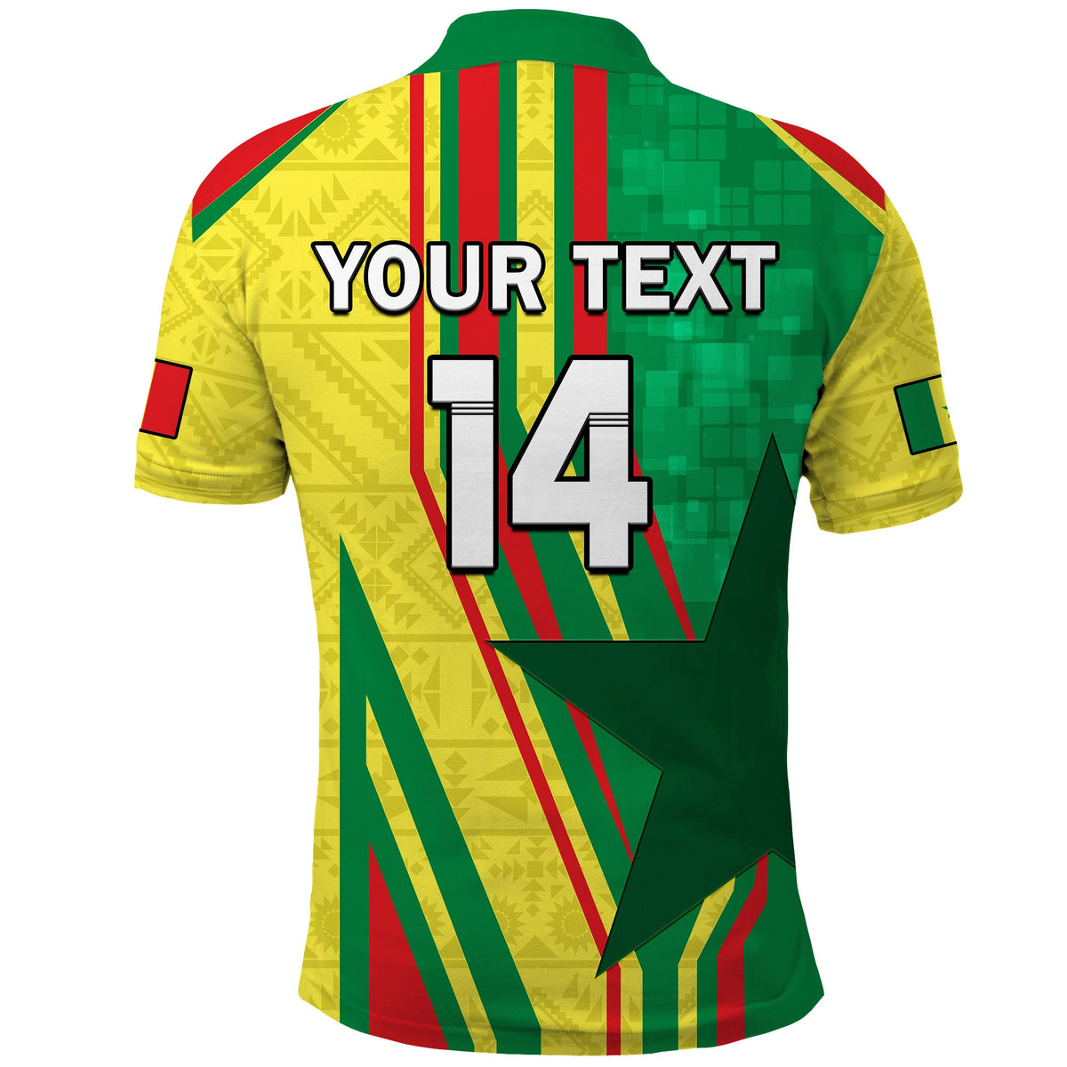 (Custom Text And Number) Senegal Football Polo Shirt Allez Les Lions Sporty Style - Wonder Print Shop