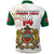 (Custom Text and Number) Morocco Football Polo Shirt Atlas Lions White Football 2022 - Wonder Print Shop