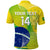 (Custom Text And Number) Brazil Football Polo Shirt Canarinha Champions WC 2022 - Wonder Print Shop