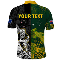 Custom Australia Rugby Mix Aotearoa Rugby Polo Shirt Wallabies All Black Special Version - Wonder Print Shop