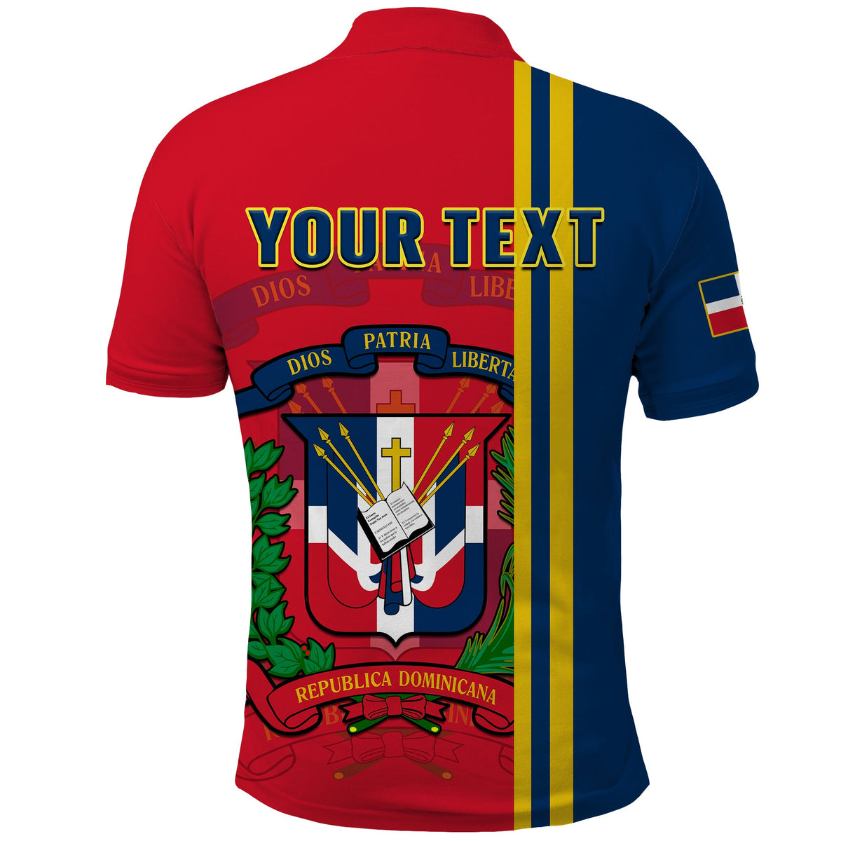 Custom Dominican Republic Polo Shirt Happy 179 Years Of Independence - Wonder Print Shop