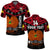 Custom Text And Number Papua New Guinea Rugby Polo Shirt PNG Kumuls Bird Of Paradise Black - Wonder Print Shop