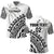 Custom Text And Number Fiji Rugby Polo Shirt Fijian Cibi Dance Tapa Pattern White - Wonder Print Shop