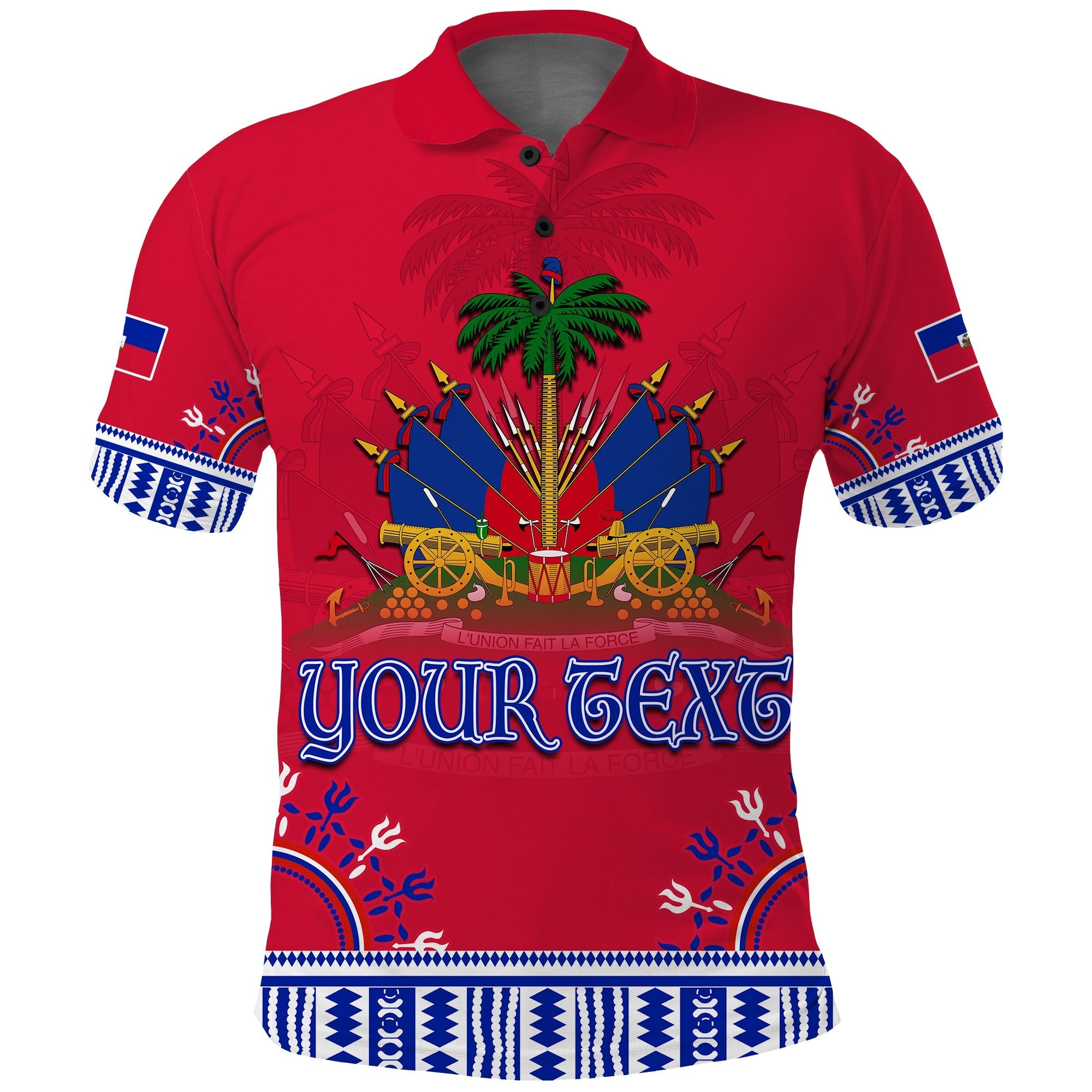 Custom Haiti Polo Shirt Dashiki Style Gorgeous LT13 - Wonder Print Shop