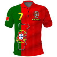 (Custom Text and Number) Portugal Polo Shirt Football 2022 Style Flag Portuguese Champions LT13 - Wonder Print Shop