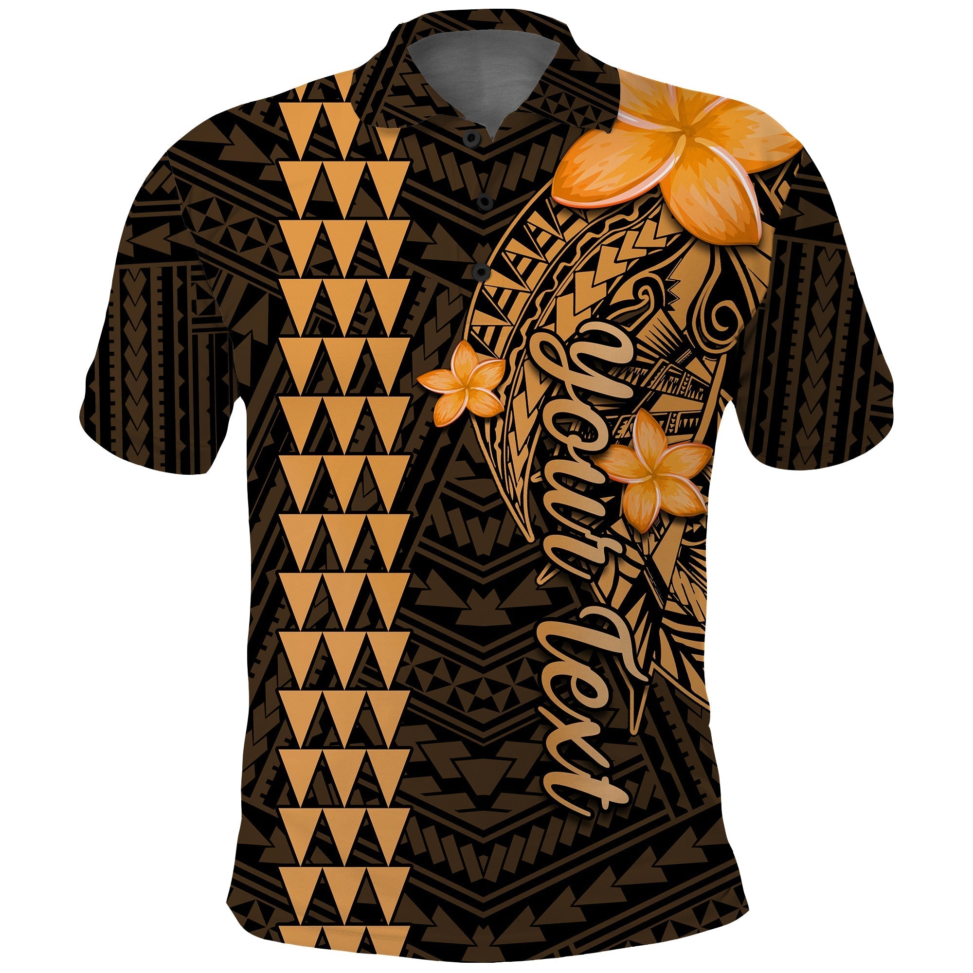 Custom Hawaii Polo Shirt Kakau Kanaka Maoli Combine Polynesian Shark Ver.01 - Wonder Print Shop