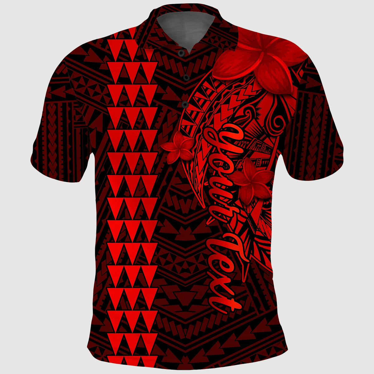 Custom Hawaii Polo Shirt Kakau Kanaka Maoli Combine Polynesian Shark Ver.06 - Wonder Print Shop