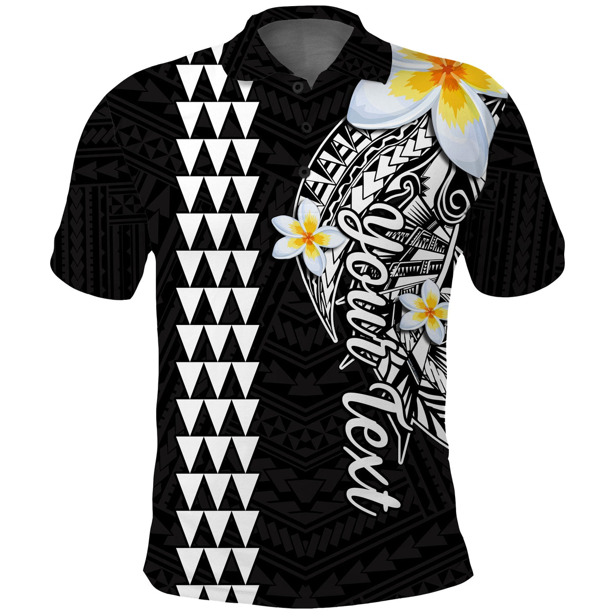 Custom Hawaii Polo Shirt Kakau Kanaka Maoli Combine Polynesian Shark Ver.07 - Wonder Print Shop