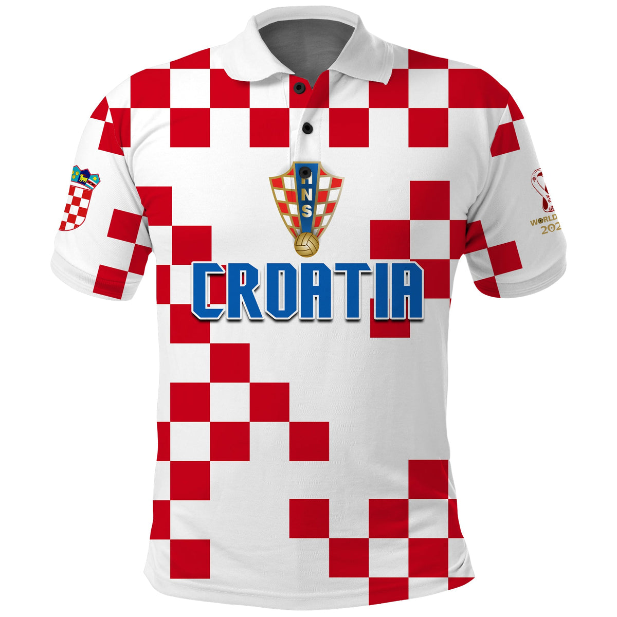 Croatia Football Polo Shirt World Cup Champions 2022 Hrvatska LT13 - Wonder Print Shop
