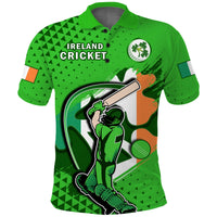 Ireland Cricket Polo Shirt Irish Flag Shamrock Sporty Style - Wonder Print Shop