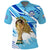 (Custom Text And Number) Uruguay Football Polo Shirt La Celeste WC 2022 Sporty Style - Wonder Print Shop