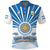 (Custom Text and Number) Argentina Football Polo Shirt The Sun WC2022 Soccer Vamos La Albiceleste LT13 - Wonder Print Shop