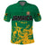 (Custom Text and Number) Jamaica Athletics Polo Shirt Jamaican Flag With African Pattern Sporty Style - Wonder Print Shop
