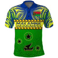 Malampa Province Polo Shirt Vanuatu Pig Tusk Polynesian Flag Style - Wonder Print Shop