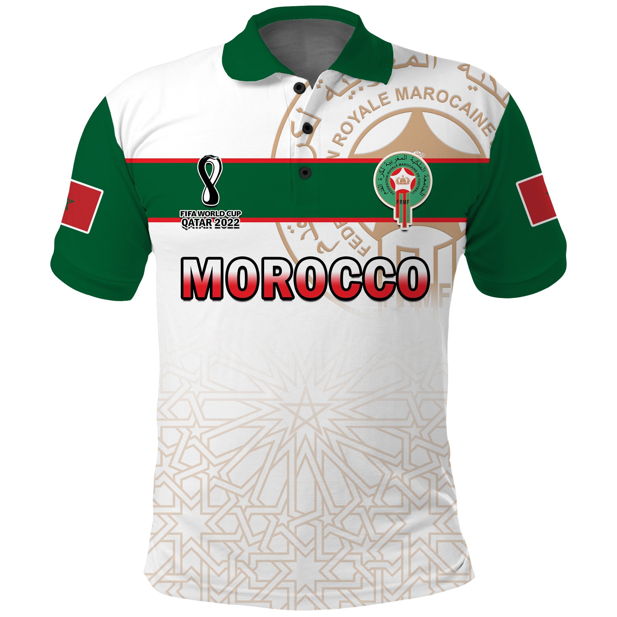 custom-text-and-number-morocco-football-polo-shirt-atlas-lions-white-world-cup-2022