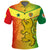 Custom Senegal Polo Shirt Lion With Senegal Map Reggae Style - Wonder Print Shop