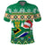 Custom South Africa Polo Shirt Christmas King Protea Geseende Kersfees - Wonder Print Shop