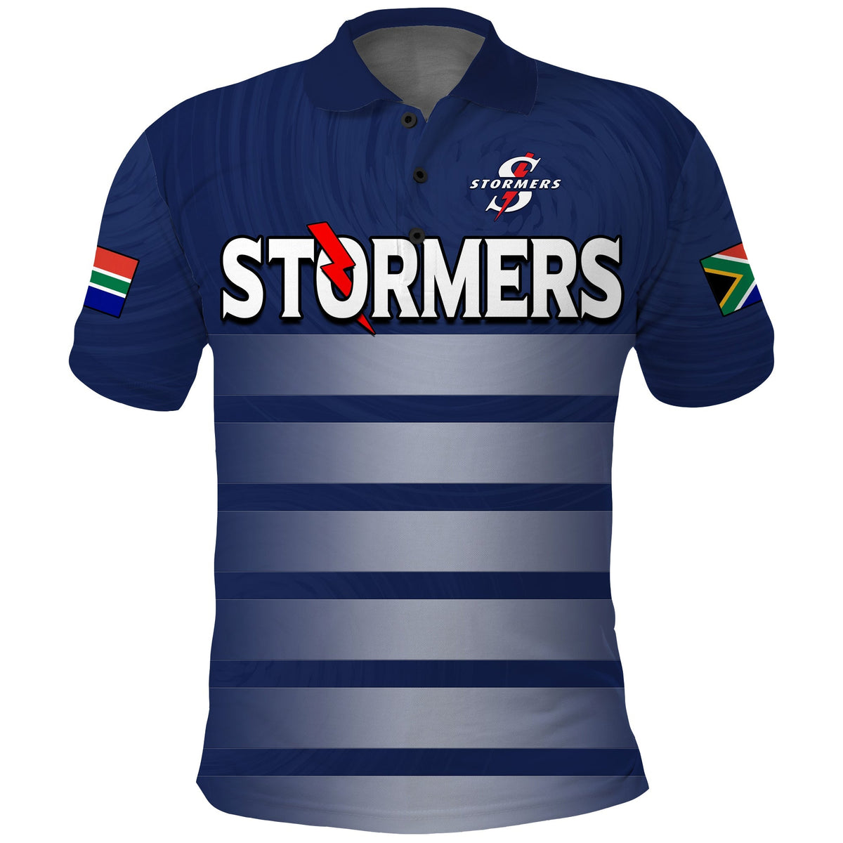 (Custom Text And Number) Stormers South Africa Rugby Polo Shirt We Are The Champions URC Unity - Wonder Print Shop