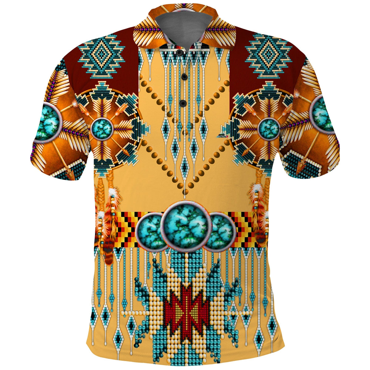 Native American Polo Shirt Dream Catchers Indigenous LT13 - Wonder Print Shop