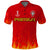 Portugal Football Polo Shirt Champions Soccer World Cup My Heartbeat Fire LT13 - Wonder Print Shop