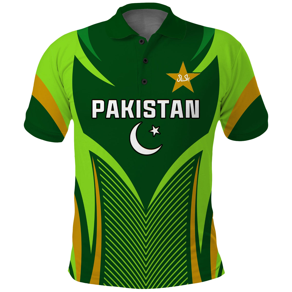 Pakistan Cricket Polo Shirt Green Shaheens Champion LT13 - Wonder Print Shop